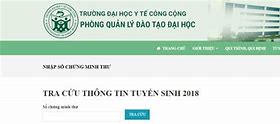 Đh Y Tế Công Cộng Điểm Chuẩn