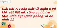 Trắc Nghiệm Quốc Phòng Bài 7 Lớp 11